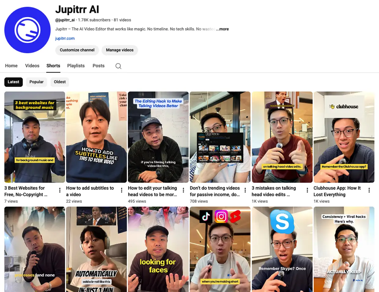 YouTube Channel Example