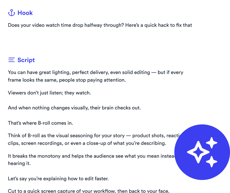 Jupitrr - viral video hook and script remixed into your brand voice.