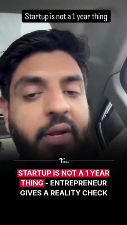 Startups are not built in one year.
