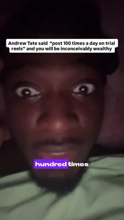 I've been posting 100 times a day since like 51 days ago and I just got 9.8 million views in 48 hours.