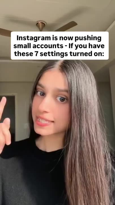 Instagram is now pushing small accounts if you have these seven settings turned on let me show you how