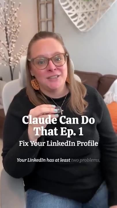 Your LinkedIn has at least two problems, and Claude can fix both in one pass.