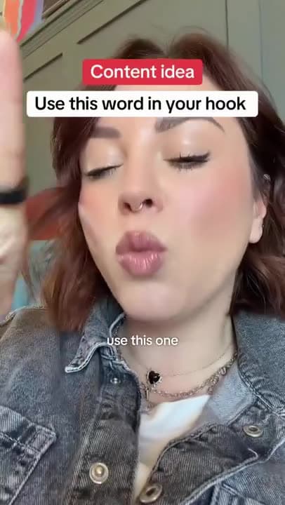 I want you to use this one word in your next video.
