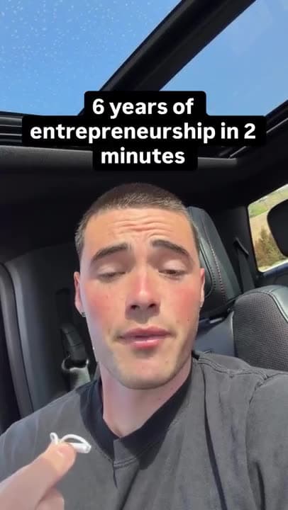 Here's six years of entrepreneurship in two minutes.