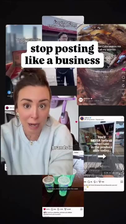 Some of the biggest brands in the world aren't even posting like businesses anymore, so why are you?
