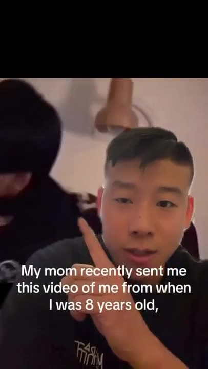 My mom recently sent me this video of me from when I was eight years old and it just really fucked my head up.